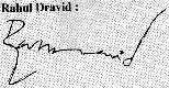 sign rahul dravid